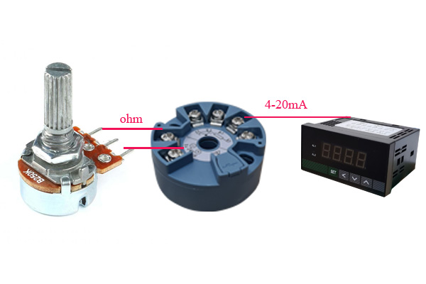 Bộ chuyển đổi tín hiệu Ohm, biến trở, điện trở sang 4-20mA